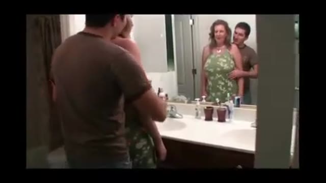 Daughter Boyfriend Starts Behave Inappropriately Infront Her Mother In The Bathroom