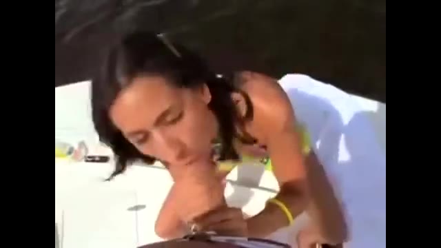 Dirty Boyfriend Took The Boat And In The Middle Of Lake He Made Poor Gf To Suck His Big Cock For The Very First Time