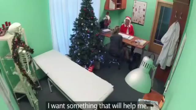 Doctor Dressed As Santa Fucking His Hot Patient In His Ordination