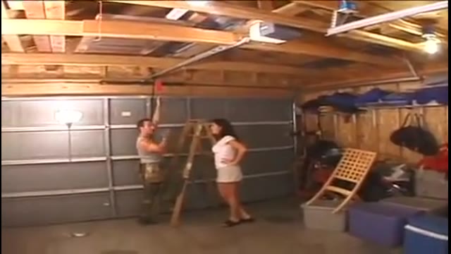 Electrician Guy Fuck Housewife Ass In Garage
