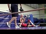 Eurobabe dykes wrestle after exercising