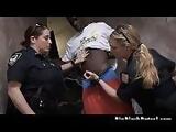 Big Titty Female Cops Interracial Screwing On A Staircase