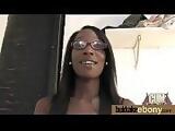 Ebony girlfriend takes huge loads of cum on her face 25 part 7