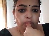 Desi Aunty showing how to suck Dick...