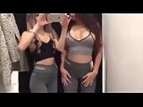 Two Beautiful Blondes Self Taken Video In Dressing Room Scandal Leaked
