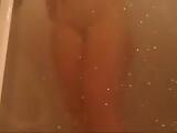 taking shower and fingering my pussy