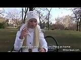 Cutie amateur european slut seduces tourist dor a street blowjob 15