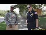 Black dude in fake army uniform stand fu-soldier-gets-used-as-a-fuck-toy-blackpa