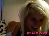 Blonde teen on webcam