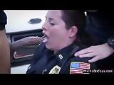 Nasty and busty police whores fucked hard by a black guy they arrested