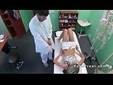 Skinny blonde patient gets doctors cock
