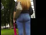 Pinhole butt in Jeans