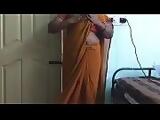 desi indian horny tamil telugu kannada malayalam hindi cheating wife wearing saree vanitha showing big boobs and shaved pussy press hard boobs press nip rubbing pussy masturbation