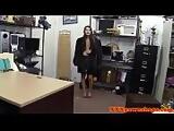 Pussyfucked pawnshop amateur shakes her hips