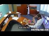 Blonde patient getting fucked hard on a desks on doctors receptionist desk 720 4