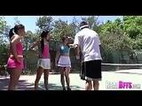 College girls tennis match turns to orgy 039