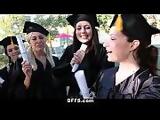 BFFS - Celebrating Graduation With Lesbian Threesome