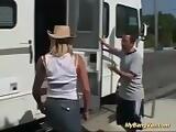 busty Milf picked up for bangvan orgy