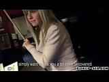 Sexy blonde Eurobabe Mikayla pounded in billiards alley