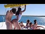 Russian girls hardcore orgy on the boat