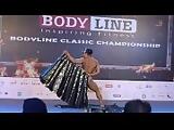Indian female bodybuilder strip dance Europa Bhowmik