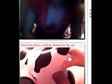 Omegle Girl - Moo - Me and Cum