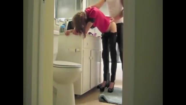 Quick Fuck In A Bathroom Before The Guests Arrives